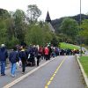 Pilgrimsvandring til det Hellige kors kirke i Fana